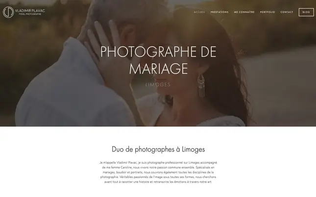 Site Pixxel Photographie Limoges - Portfolio photographe professionnel Haute-Vienne