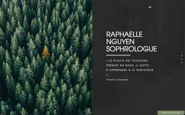 Site Sophrharmonie - Création site web sophrologue Limoges avec reportage photo